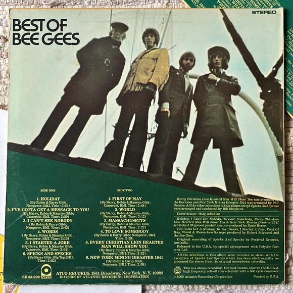 Bee Gees - “Best Of Bee Gees” Vinyl LP - Picture 2 of 5